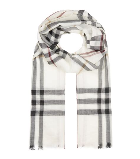 burberry ivory gauze scarf|burberry scarf 2024.